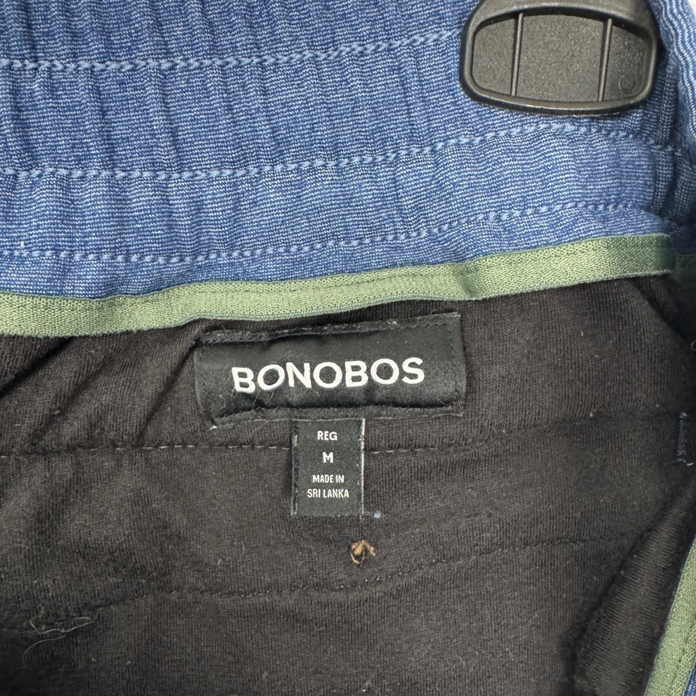 Bonobos Mens Jogger Pants Blue Heathered Knit Drawstring Regular Medium M - Picture 4 of 10